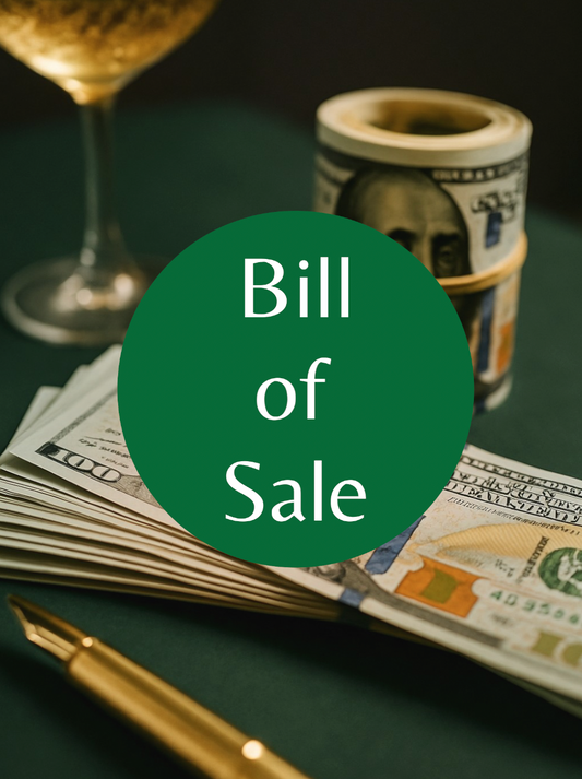 Bill of Sale